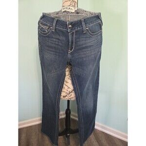 Ariat Real Women's Low Rise Boot Cut Denim Thick Stitching Jeans 31 l long